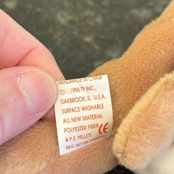 Ty Beanie Babies Wrinkles the Dog 1996 with tags - Picture 10 of 13
